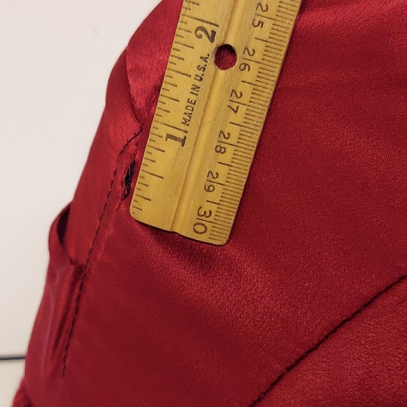 Vintage 1960s Maroon Red Knee Length Wool Coat Size Large - Picture 16 of 16